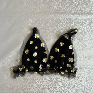 No brand flower bralette